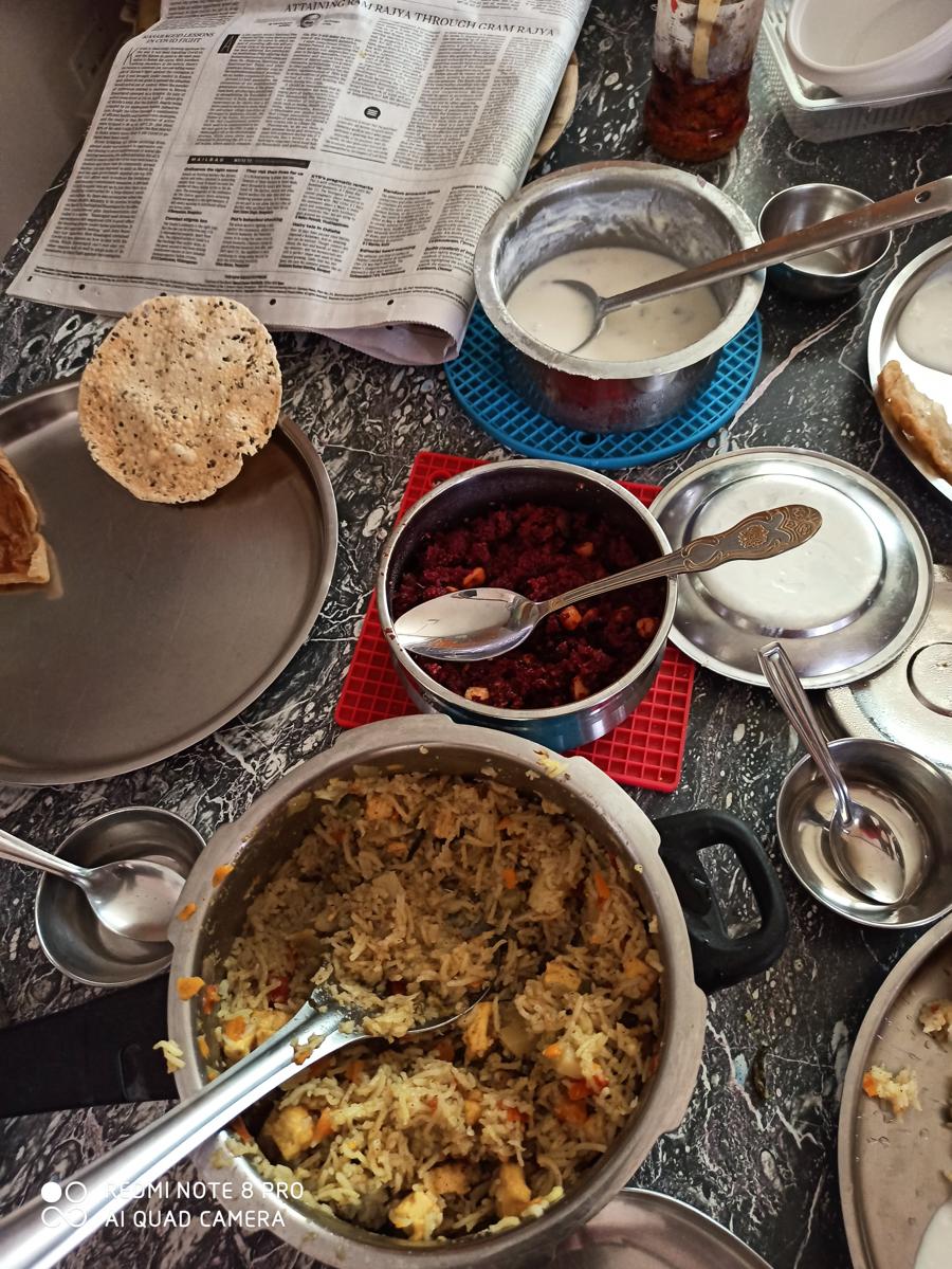 A regular Sunday lunch at home